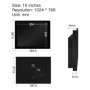 15 Inch PC Display Desktop LCD Screen Monitor of Tablet VGA HDMI DVI USB 1024*768 Resistance Touch Screen Buckles Mounting