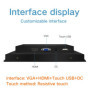 10.4 Inch Industrial LCD Display Monitor Resistive Touch Screen 1024*768 Buckles Mounting for production Monitoring