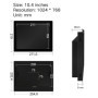 10.4 Inch Industrial LCD Display Monitor Resistive Touch Screen 1024*768 Buckles Mounting for production Monitoring