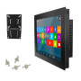 10 12 15 17 Inch industrial mini panel monitor with resistive touch LCD monitor Buckle embedded Install with HDMI VGA Touch USB