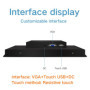 19&quot VGA HDMI DVI Interface Metal Frame Buckles Fixed Display Lcd hd Monitor WideScreen Monitor Resistance touch Screen